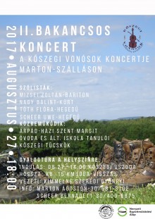 II. Bakancsos Koncert  plakát